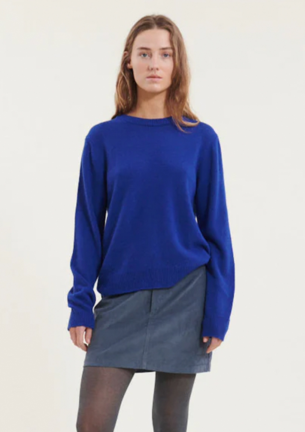Basic Apparel Cady O-Neck Sweaters 713 Clematis Blue